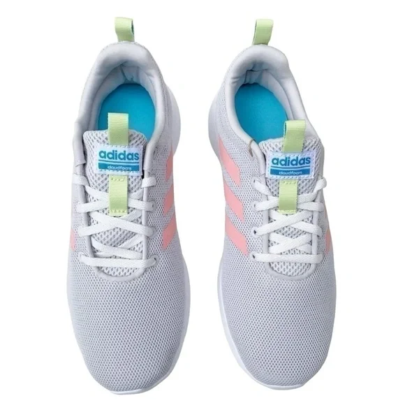 adidas Lite Racer CLN EG3049 Gray Pink Lace Up Running Shoes Size US 7.5 - Picture 5 of 12